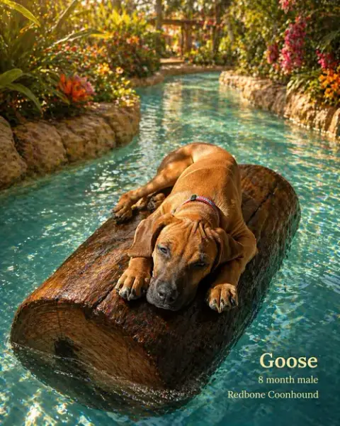 Goose – 9 Month Redbone Coonhound photo 2